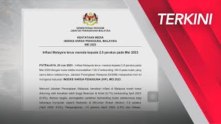 [TERKINI] Inflasi Malaysia terus mereda kepada 2.8 peratus pada Mei 2023