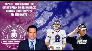 New York Giants | Report- Adam Schefter Giants plan to bring back Daniel Jones & Joe Judge in 2022