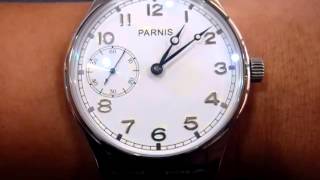 How the Parnis watch would look like on one's wrist