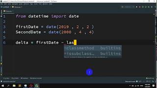 How to Calculate number of days between two dates in Python