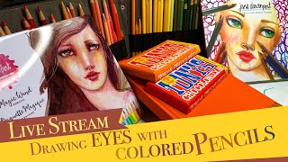 How to Draw Eyes Like Me Using Colored Pencils | Jane Davenport | Prismacolor
