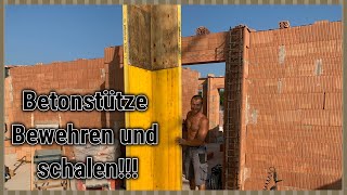 Betonstützen Bewehren und schalen!!!!