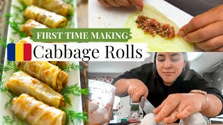 Learning how to make Cabbage Rolls | Romanian food, Full Recipe & Method | Bianca Oprea