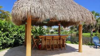 Resort style pool and tiki hut!