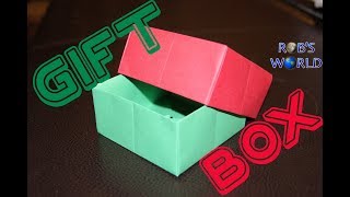 Origami Gift Box with Cover (Easy) - Rob's World