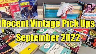 Vintage Book + Paperback Pickups - September 2022 - Penguin Bookcase - Rarities - ASMR, Maybe!