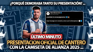 PRESENTACIÓN OFICIAL DE ALAN CANTERO EN ALIANZA LIMA ⚽ALIANZA LIMA 2025💥LIGA 1 PERU 2025