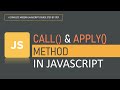 call() and apply() method I Functions | JavaScript