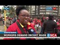 Cosatu March | Workers demand decent wage