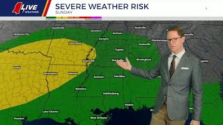 Matt's Friday Afternoon Forecast - Some showers/storms overnight with stronger storms by Sunday