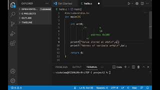 How to use ''%p" format specifier in C