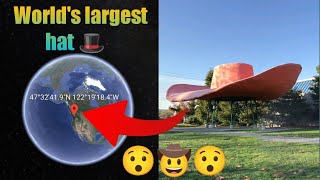 I found world's largest hat 🎩 on google earth #google map 🗾#viral video #tranding short
