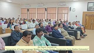 An expert lecture of Prof. (Dr.) Dharmendra Saraswat, Professor, Purdue University, USA