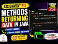 218. Assignment - Methods returning data in Java (Selenium Java 2026)