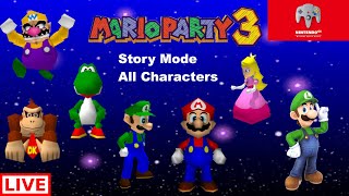 Mario Party 3 Story Mode All Characters Live Stream Part 12 Finale Completing Luigi's Star Stamp.