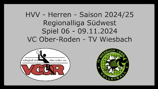 HVV - Herren - Saison 24/25 - Regionalliga Südwest - Spiel 06 - VC Ober-Roden - TV Wiesbach