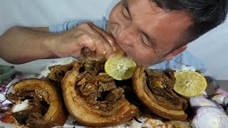 🔥 PORK BELLY WITH FERMENTED BAMBOO SHOOT EATING|| KUKI STYLE