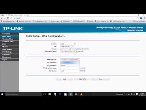 Setting TP LINK TD W8968 Setup for BSNL BROADBAN STEP BY STEP Setting TP LINK TD W8968 Setup for BSNL BROADBAN STEP BY STEP