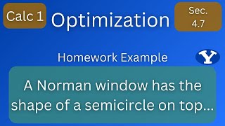 Day 28: Homework Example #3 - Optimization Problems, Part 2 (Sect 4.7B)