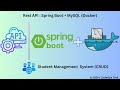 How to Build a REST API with Spring Boot and MySQL(Docker): Step-by-Step Tutorial