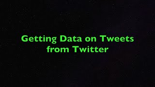 Getting Tweets, Trends, and User Timeline from Twitter using R