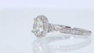 1.38CT Round Brilliant Diamond Ritani Engagement Ring Cert/Appr $14K $4995