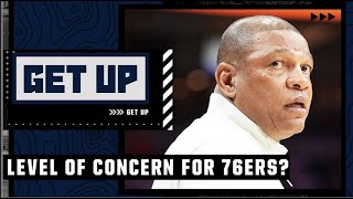 What is the level of concern for the 76ers after losing back-to-back games? | Get Up