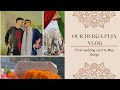 Durga Puja Vlog with Rawnish | Offering our First wedding card to Maa Durga | Rawnish ki shaadi