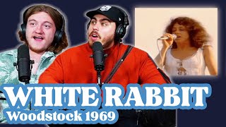 White Rabbit LIVE  Woodstock 1969 | Andy & Alex FIRST TIME REACTION!