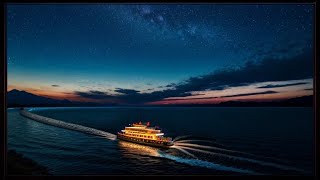 [ASMR] Night boat sounds (BGM for sleep, work, meditation, and study)|