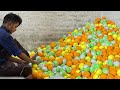 How Quality Tennis Balls Are Made | Tennis Ball Kesy Banti Hai #tennis #manufacturing