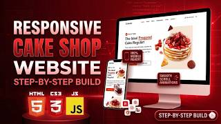 🍰 Cake Shop Website Design Using HTML, CSS & JavaScript | Free Source Code 🎂