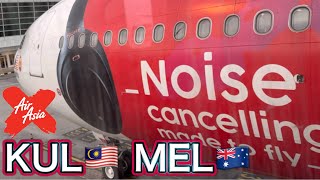 KLIA クアラルンプール空港 KUL マレーシアからメルボルン空港 MEL オーストラリアへ エアアジアX 海外旅行 LCC エアエイジア