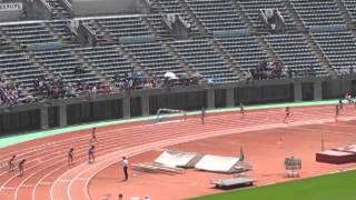 14年5月31日熊本県高校総体　女子4x100予選４組