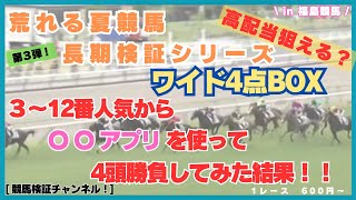 【競馬検証】ワイドボックス 荒れる 夏競馬 第３弾 ４頭BOX 勝負!!