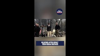 Wildfires often result from human mistakes