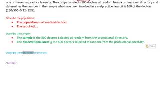 mat118 1.1.4 example population, sample, parameter, statistic
