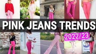 Pink Jeans Fashion Trends For you to Choose From For 2022|Top Denim Pink   Jeans outfit 2022-MI