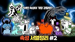 속성 서열정리 #2 [냥코대전쟁]