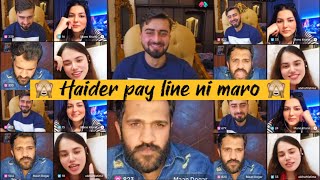 Haider Shah live with Maan Dogar and Alishba Fatima | Talking about Haider Future wife 😂