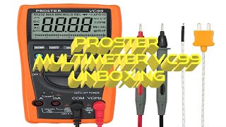 Proster Multimeter VC99 unboxing