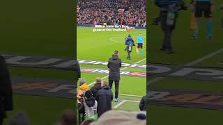 Amorim at Old Trafford for the first game as a manager ❤️❤️ #machesterunited #rubenamorim