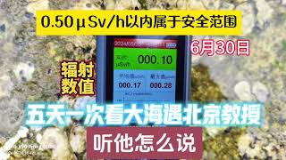 月底了，乳山银滩东部看大海遇北京孙旭原教授，听他怎么说