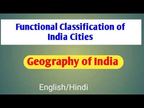 Functional Classification Of Indian Cities UPSC | Settlements ...