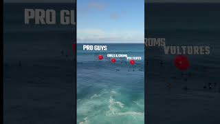 PIPELINE lineup is CRAZY!!! #shorts #surf