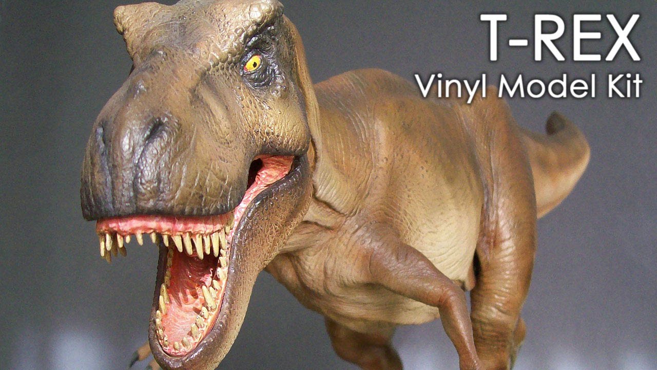 JURASSIC PARK T-REX - VINYL MODEL KIT - 1/16 SCALE - YouTube