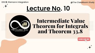 10 Intermediate Value Theorem for Integral