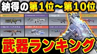 【皆の武器は何位？】新たな最強武器ランキング第1位～第10位をおすすめカスタムと共に解説！【CODモバイル】〈KAME〉