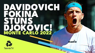 STUNNING Alejandro Davidovich Fokina Tennis To Defeat Djokovic in Monte Carlo! 😲