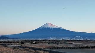 2025.01.13 富士山100（夜明け/富士川河口から❶）